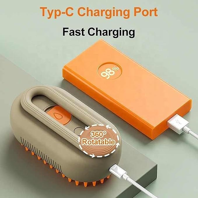 Steam Brush for Dog Cat 3 in 1 Water Brush